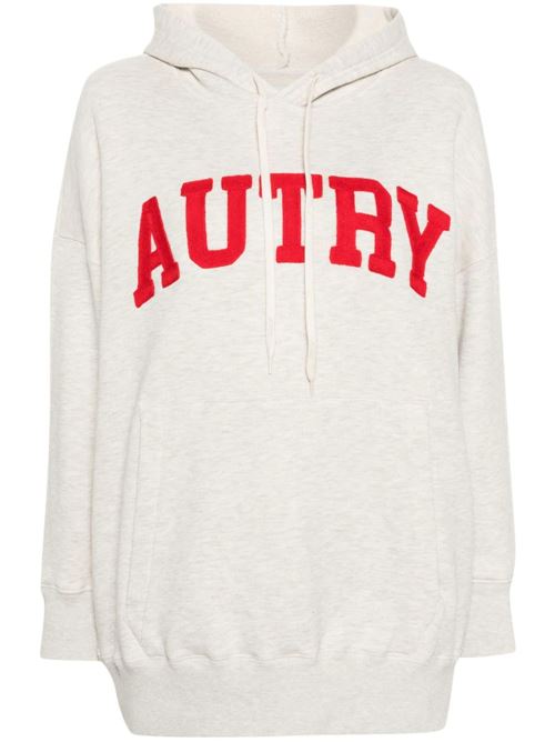 Light beige/light grey/red cotton sweatshirt Autry | HOPW525MAPPAREL MELANGE